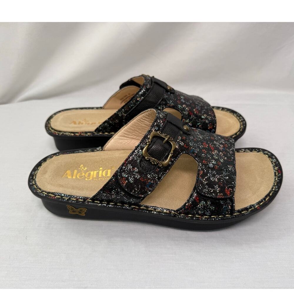 Alegria Kasha Posh Sandal, Black Floral Mosaic, Size EU 41/10.5 US - NEW! - Picture 4 of 6